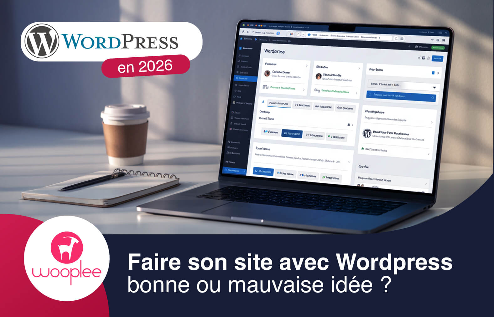 Créer un site internet professionnel avec WordPress en 2026 : avantages, limites et conseils de l’agence web Wooplee à Besançon